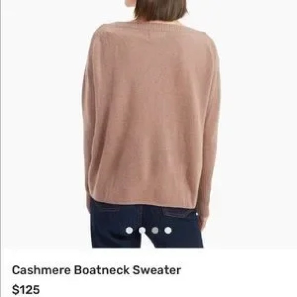 Nadaam Cashmere Boatneck Sweater in Mink - Picture 2 of 8